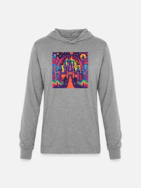 Haunted castle - Unisex Long Sleeve Hoodie Shirt - heather grey
