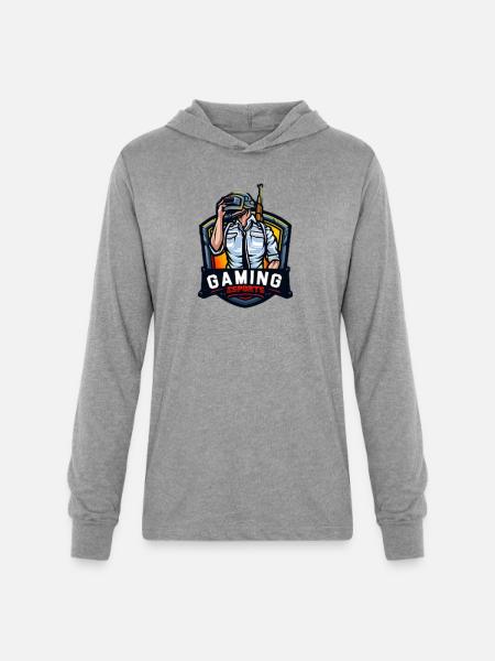 Gaming esports - Unisex Long Sleeve Hoodie Shirt - heather grey