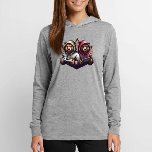 2 grizzlies gamer bears - Unisex Long Sleeve Hoodie Shirt