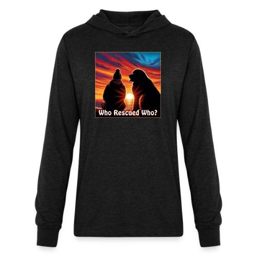 Who Rescued Who- Winter Version - Unisex Long Sleeve Hoodie Shirt