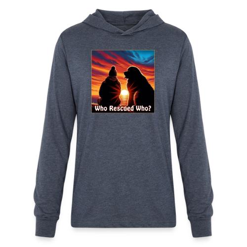 Who Rescued Who- Winter Version - Unisex Long Sleeve Hoodie Shirt