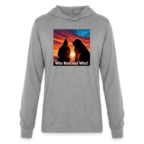 Who Rescued Who- Winter Version - Unisex Long Sleeve Hoodie Shirt