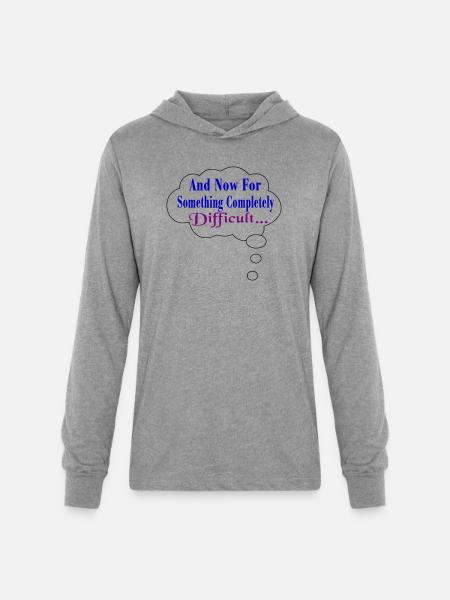 Completely Difficult - Unisex Long Sleeve Hoodie Shirt - heather grey