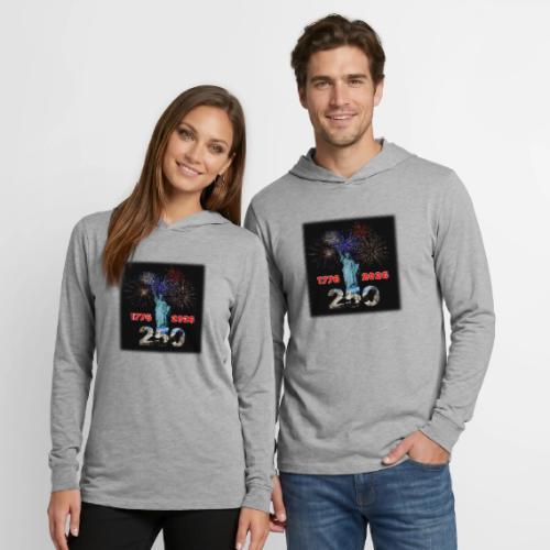 1776 - 2026 - 250 Years USA | Fireworks - Unisex Long Sleeve Hoodie Shirt