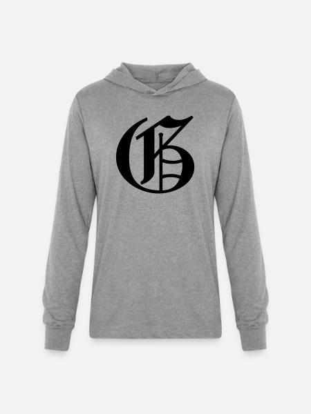 Olde English G - Unisex Long Sleeve Hoodie Shirt - heather grey