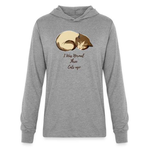 I Was Normal Three Cats Ago Funny Cat T-Shirt - Unisex Long Sleeve Hoodie Shirt