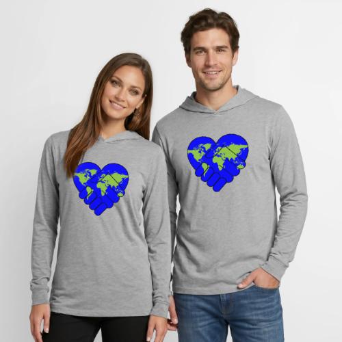World United in Love - Unisex Long Sleeve Hoodie Shirt