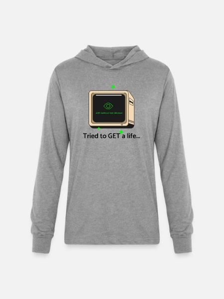 405 - Unisex Long Sleeve Hoodie Shirt - heather grey