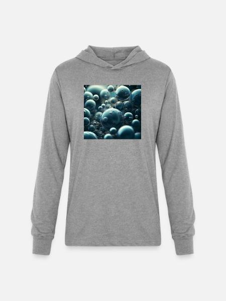 Funny bubbles - Unisex Long Sleeve Hoodie Shirt - heather grey
