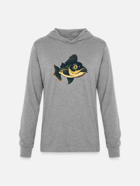 Fishing Trout Fisherman - Unisex Long Sleeve Hoodie Shirt - heather grey