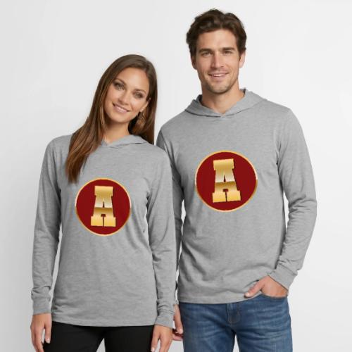Letter A – Capital Varsity Alphabet Monogram - Unisex Long Sleeve Hoodie Shirt