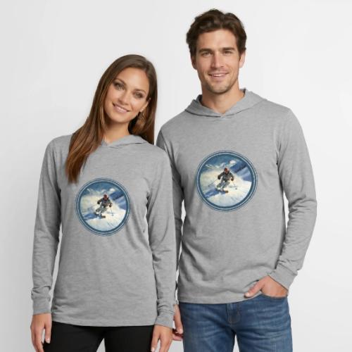 Skiing Power Moves - Unisex Long Sleeve Hoodie Shirt