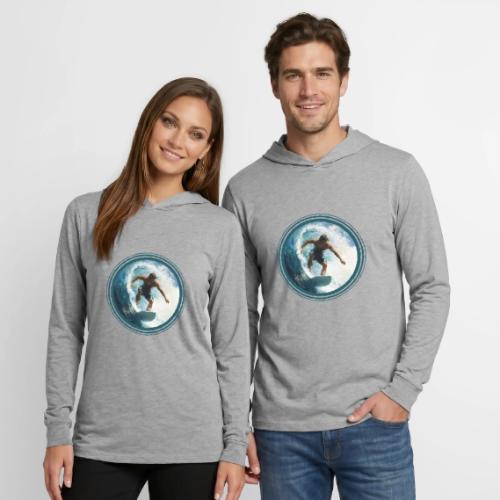 Surfing Horizon - Unisex Long Sleeve Hoodie Shirt