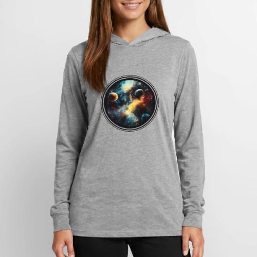 Painted Cosmos of Planets - Unisex Long Sleeve Hoodie Shirt