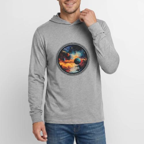 Cosmic Brush Planets - Unisex Long Sleeve Hoodie Shirt