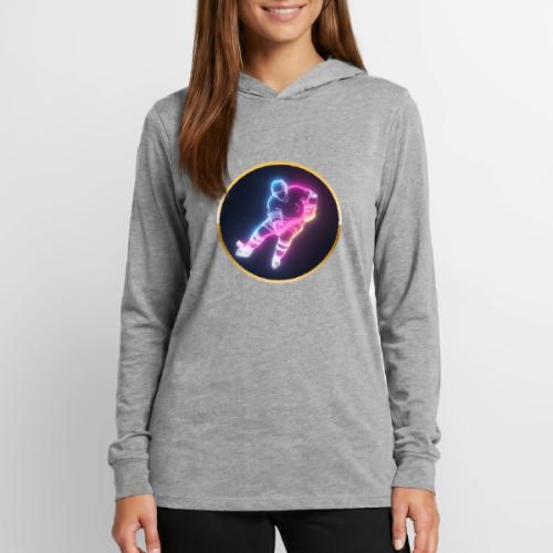 Hockey: Neon Ice Striker - Unisex Long Sleeve Hoodie Shirt