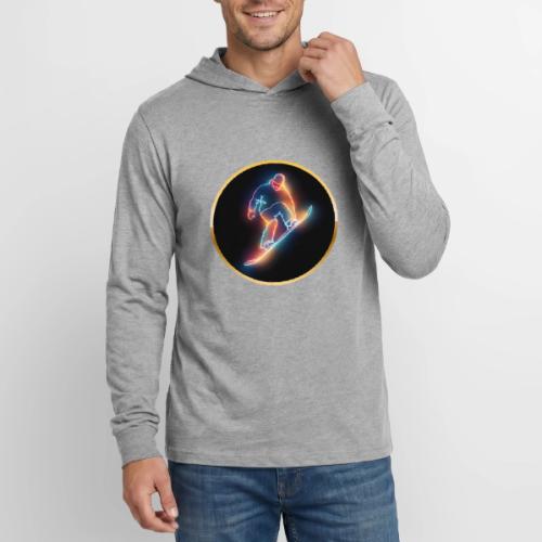Golden Neon Snowboard - Unisex Long Sleeve Hoodie Shirt