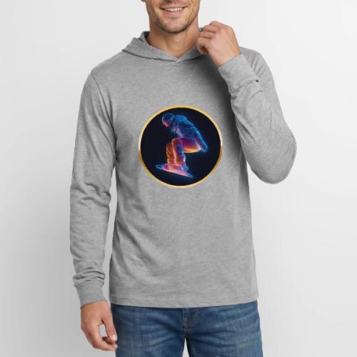 Snowboarding: Arctic Neon Leap - Unisex Long Sleeve Hoodie Shirt
