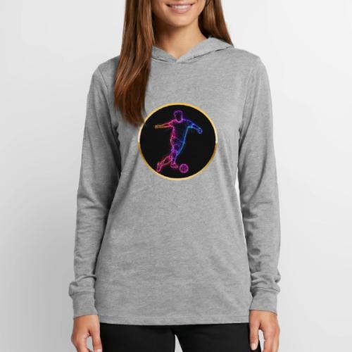 Neon Soccer Flow - Unisex Long Sleeve Hoodie Shirt