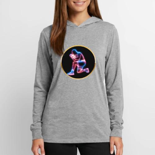Neon Boxing Focus - Unisex Long Sleeve Hoodie Shirt