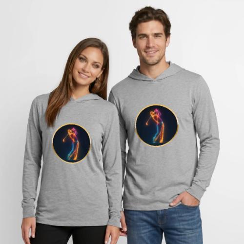 Neon Golf Motion - Unisex Long Sleeve Hoodie Shirt