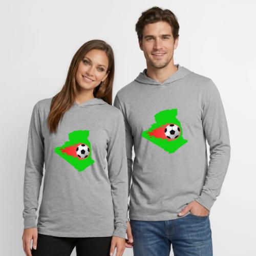 Algerian Football Fire - Unisex Long Sleeve Hoodie Shirt