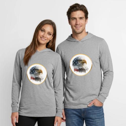 USA: Patriot Wing Emblem - Unisex Long Sleeve Hoodie Shirt