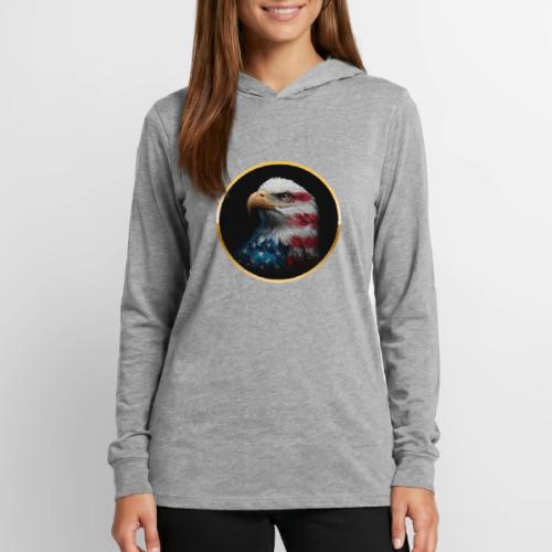USA: Liberty Emblem - Unisex Long Sleeve Hoodie Shirt