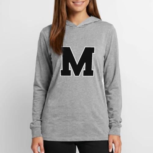 Varsity Letter M Collegiate Alphabet Art - Unisex Long Sleeve Hoodie Shirt