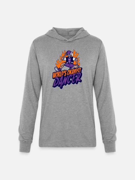 Worlds Okayest Dancer - Unisex Long Sleeve Hoodie Shirt - heather grey