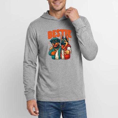 Hip Hop Dog Besties Shirt for Friends & Pet Lovers - Unisex Long Sleeve Hoodie Shirt