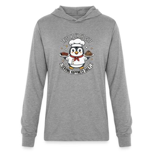 cute Penguin Chef-Funny Cartoon Daily Happiness - Unisex Long Sleeve Hoodie Shirt