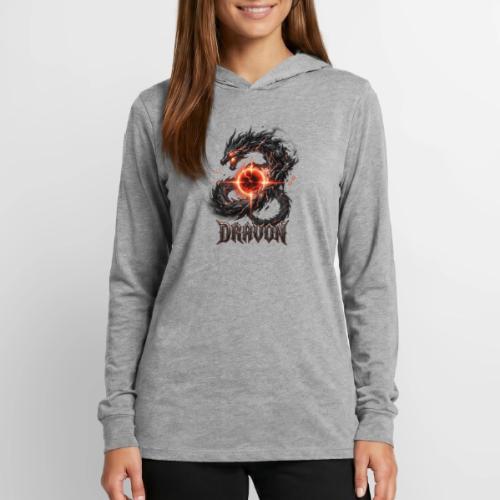 Dravon Fire Dragon Dark Fantasy Graphic T-Shirt - Unisex Long Sleeve Hoodie Shirt