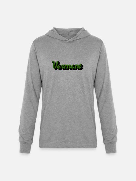 Green Vermont - Unisex Long Sleeve Hoodie Shirt - heather grey