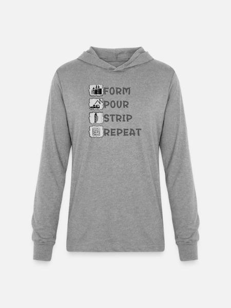 Form Pour Strip Repeat - Unisex Long Sleeve Hoodie Shirt - heather grey