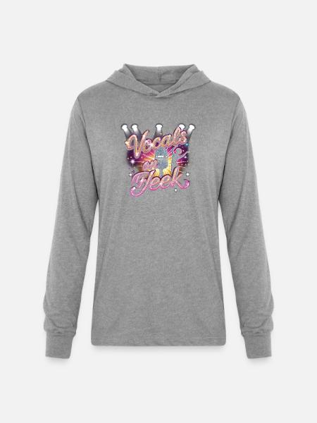 Karaoke Vocals On Fleek - Unisex Long Sleeve Hoodie Shirt - heather grey