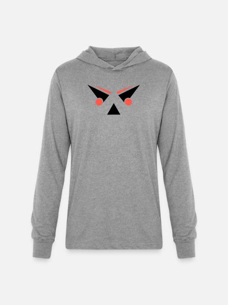NINJA Stealth Cap - Unisex Long Sleeve Hoodie Shirt - heather grey