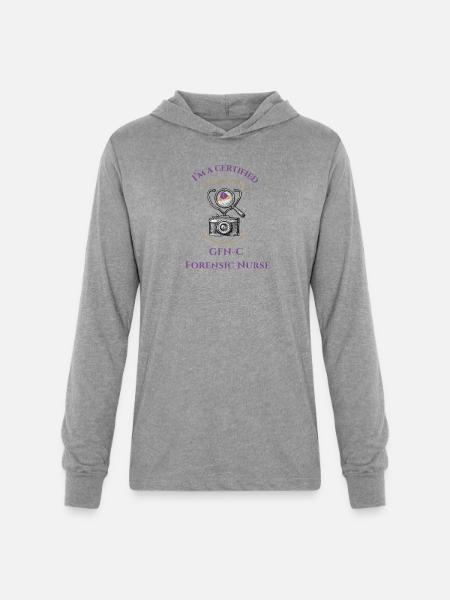 Certified Forensic Nurse GFN-C - Unisex Long Sleeve Hoodie Shirt - heather grey