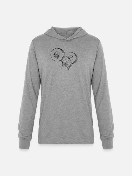 Weightlifting - Unisex Long Sleeve Hoodie Shirt - heather grey