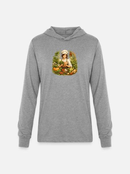 Autumn Harvest Kitchen Charm - Unisex Long Sleeve Hoodie Shirt - heather grey