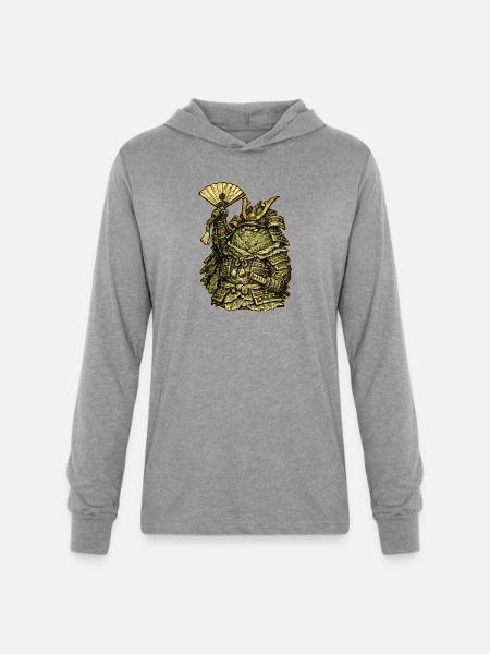 Cabbage Colonel — Funny Vegetable Commander - Unisex Long Sleeve Hoodie Shirt - heather grey