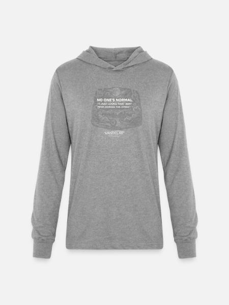 No One's Normal - Unisex Long Sleeve Hoodie Shirt - heather grey