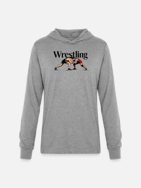 wrestling - Unisex Long Sleeve Hoodie Shirt - heather grey