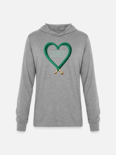 Hose Heart Humor - Unisex Long Sleeve Hoodie Shirt - heather grey