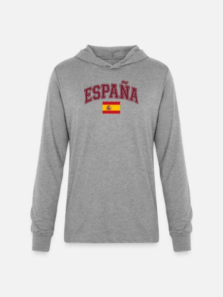 España Arch Banner International football - Unisex Long Sleeve Hoodie Shirt - heather grey