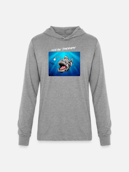 Ocean_Therapy - Unisex Long Sleeve Hoodie Shirt - heather grey