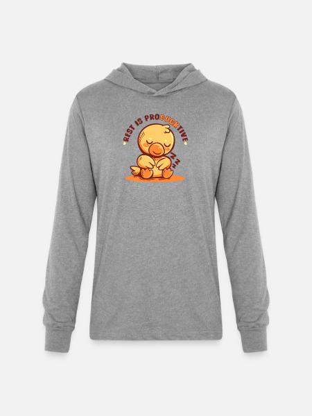 Rest is Producktive - Unisex Long Sleeve Hoodie Shirt - heather grey
