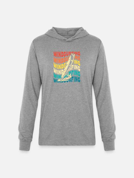 Windsurf Water Sports Windsurfing - Unisex Long Sleeve Hoodie Shirt - heather grey