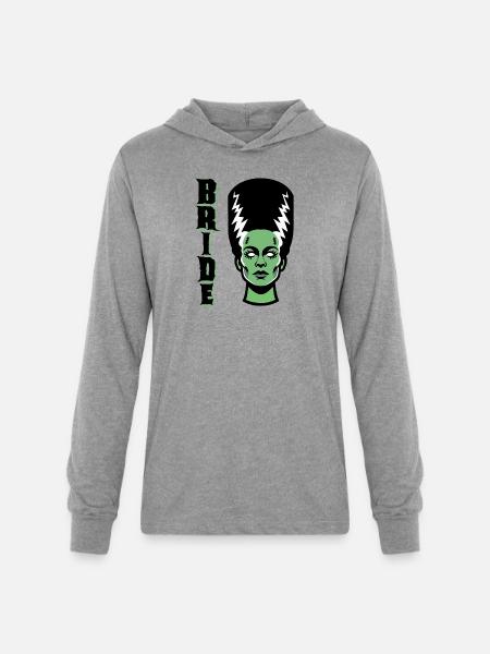 Electric Bride Monster - Unisex Long Sleeve Hoodie Shirt - heather grey