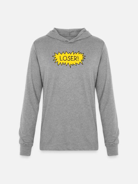 Loser! - Unisex Long Sleeve Hoodie Shirt - heather grey